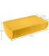 Reposapies de escritorio leitz active ergo cosy color amarillo 260x140x405 mm