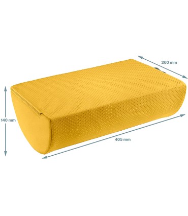 Reposapies de escritorio leitz active ergo cosy color amarillo 260x140x405 mm