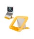 Soporte para portatil leitz ergo cosy ajustable 4 alturas color amarillo 310x50x247 mm