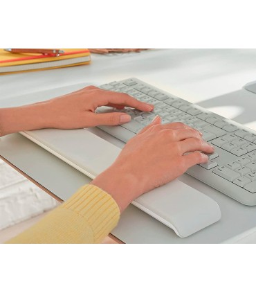 Reposamunecas leitz ergo cosy para teclado ajustable color gris