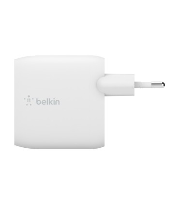 Cargador domestico belkin wcb002vfwh doble usb a boost charge 12wx2 color blanco