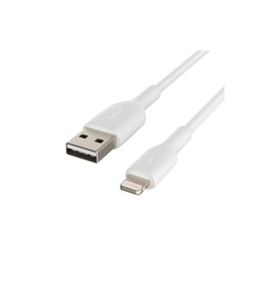 Cable lightning belkin caa001bt2mwh a usb a boost charge longitud 2 m color blanco