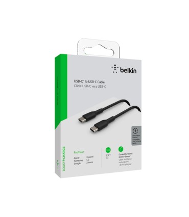 Cable belkin cab003bt1mbk usb c a usb c boost charge longitud 1 m color negro