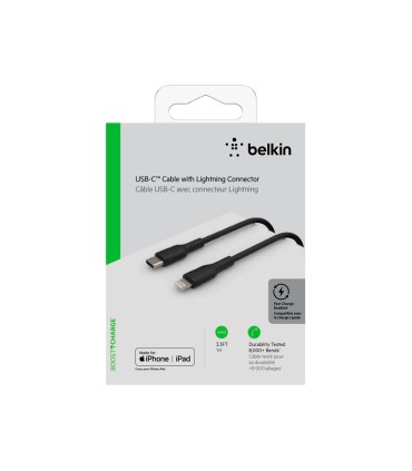 Cable belkin caa003bt1mbk usb c a lightning boost charge longitud 1 m color negro