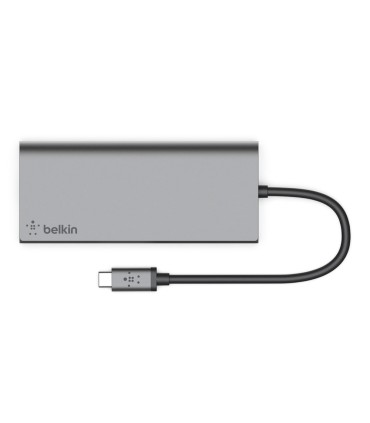 Adaptador belkin avc008btsgy multipuerto usb c a ethernet usb c usb a hdmi sd color gris