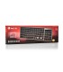 Teclado ngs fortune multimode inalambrico 12 teclas multimedia color aluminio 364x116x14 mm