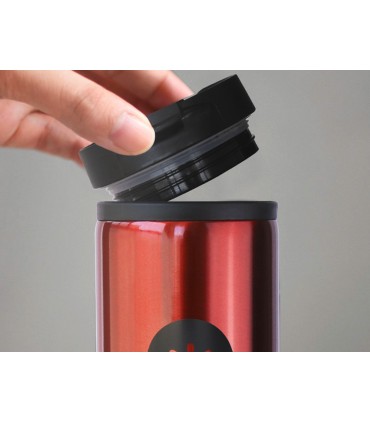 Vaso antartik acero inoxidable con tapa dosificador de seguridad y base acolchada 290 ml color rojo