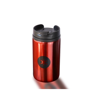 Vaso antartik acero inoxidable con tapa dosificador de seguridad y base acolchada 290 ml color rojo