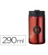 Vaso antartik acero inoxidable con tapa dosificador de seguridad y base acolchada 290 ml color rojo