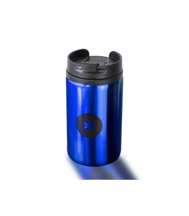 Vaso antartik acero inoxidable con tapa dosificador de seguridad y base acolchada 290 ml color azul