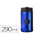 Vaso antartik acero inoxidable con tapa dosificador de seguridad y base acolchada 290 ml color azul