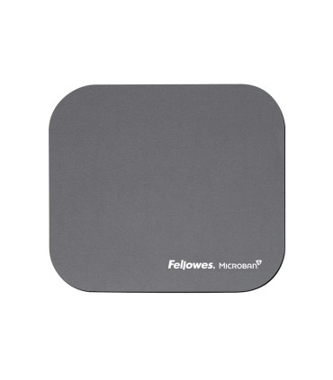 Alfombrilla para raton fellowes con proteccion microban color gris 226x192x3 mm