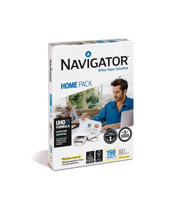 Papel fotocopiadora navigator din a4 80 gramos paquete de 150 hojas