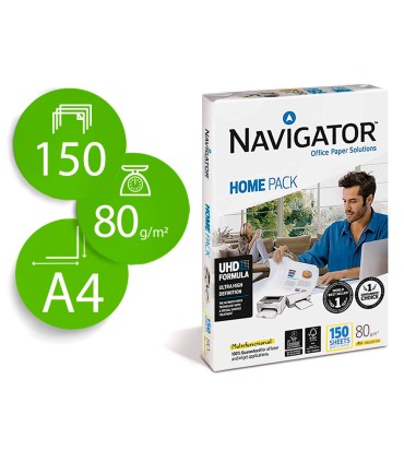 Papel fotocopiadora navigator din a4 80 gramos paquete de 150 hojas