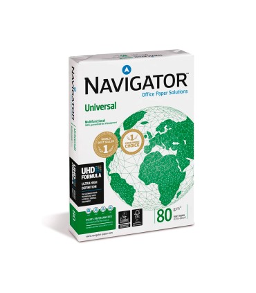 Papel fotocopiadora navigator din a4 80 gramos paquete de 400 hojas