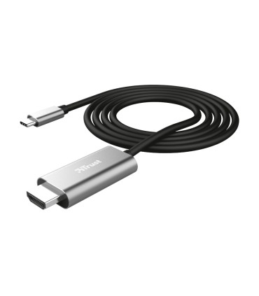 Cable trust calyx adaptador usb c a hdmi longitud 18 m color negro