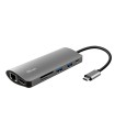 Adaptador trust dalyx 7 en 1 multipuerto usb-c / hdmi / 2x usb-a / network / micro / micro sd / ethernet