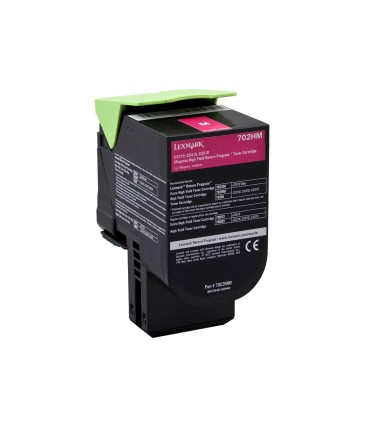 Toner lexmark laser 702hme cs310dn cs410 dn magenta 3000 paginas