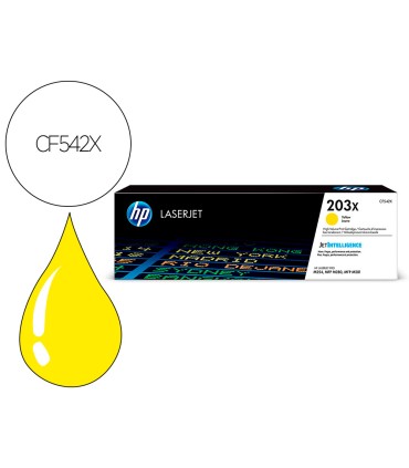 Toner hp laserjet 203x m254dw 280nw 281fdw amarillo 2500 paginas