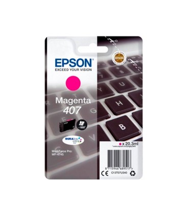 Ink jet epson 407l clavier wf 4745 series magenta 1900 paginas