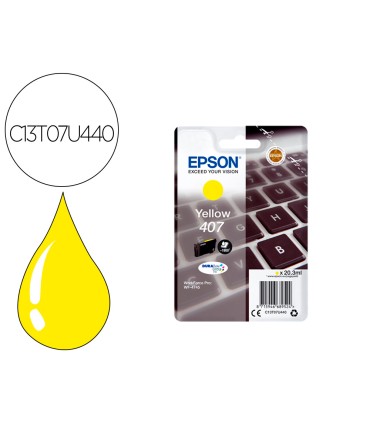 Ink jet epson 407l clavier wf 4745 series amarillo 1900 paginas