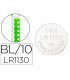 Pila q connect tipo boton alcalina lr54 15v blister de 10 unidades