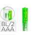 Pila q connect alcalina aaa recargable blister de 2 unidades