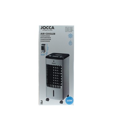 Climatizador humidificador frio jocca 3 velocidades y 3 modos auto ajuste aspas deposito 3 l 600x260x280 mm