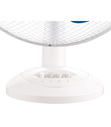 Ventilador de sobremesa jocca 3 velocidades 40 w sistema oscilacion y cabezal basculante diametro 300 mm