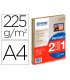 Papel fotografico epson premiun glossy photo satinado din a4 promo 2 x 15 hojas 225 gr