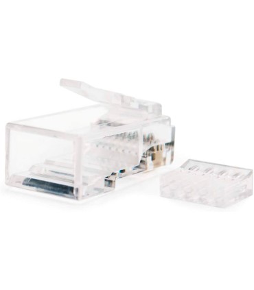 Conector nanocable rj45 8 hilos categoria 6