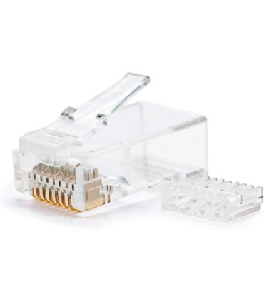 Conector nanocable rj45 8 hilos categoria 6