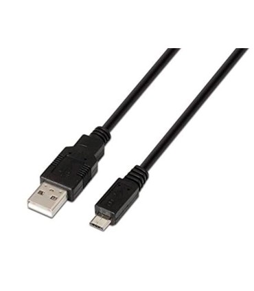 Cable usb nanocable 20 tipo a m micro usb b m color negro longitud 18 m