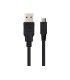 Cable usb nanocable 20 tipo a m micro usb b m color negro longitud 18 m