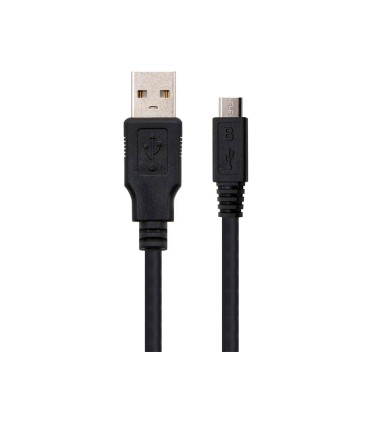 Cable usb nanocable 20 tipo a m micro usb b m color negro longitud 18 m