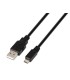 Cable usb nanocable 20 tipo a m micro usb b m color negro longitud 08 m