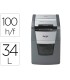 Destructora de documentos rexel optimum auto 100x eu capacidad 100 hojas particulas destruye grapas