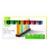 Rotulador q connect fluorescente pastel punta biselada estuche de sobremesa 8 colores surtidos