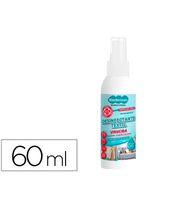 Desinfectante bacterisan germosan nor bp7 virucida para textil expositor de 24 botes pulverizador de 60 ml