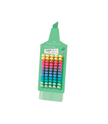 Rotulador faber fluorescente 1546 expositor de 60 unidades colores pastel surtidos