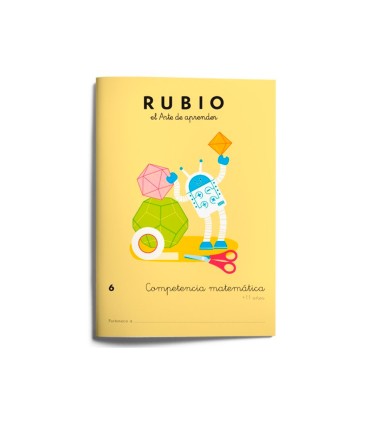 Cuaderno rubio competencia matematica 6