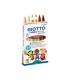 Rotulador giotto turbo maxi skin tones lavable punta bloqueada caja de 6 colores surtidos