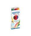 Lapices de colores giotto colors 3.0 mina 3 mm caja de 24 colores surtidos