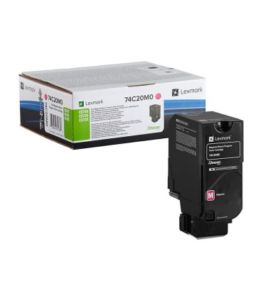 Toner lexmark laser 74c20m0 cx725de cs720de cs725de magenta 3000 paginas