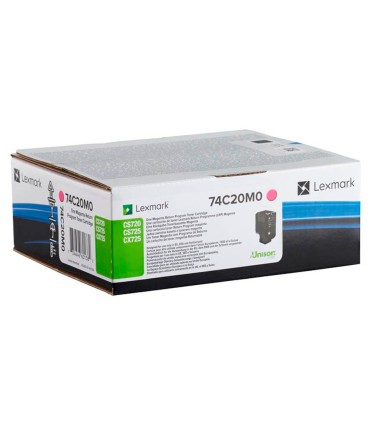 Toner lexmark laser 74c20m0 cx725de cs720de cs725de magenta 3000 paginas