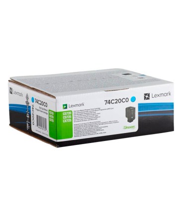 Toner lexmark laser 74c20c0 cx725de cs720d e cs725de cian 3000 paginas