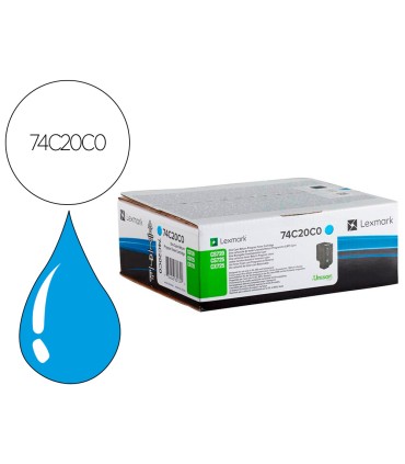 Toner lexmark laser 74c20c0 cx725de cs720d e cs725de cian 3000 paginas