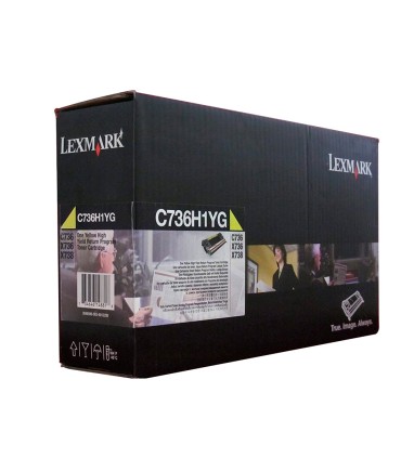 Toner laser lexmark c736h1yg amarillo 10000 paginas