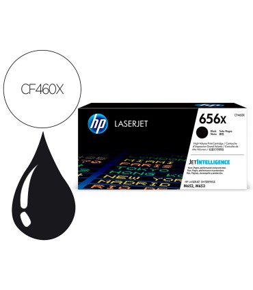 Toner hp laser 656x cf460x negro 27000 paginas