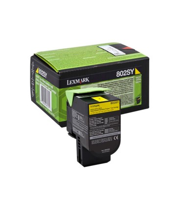 Toner laser lexmark 80c2sye amarillo 2000 paginas